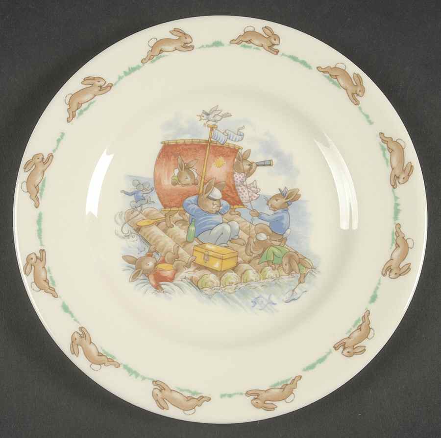 Bunnykins (Albion Shape) Bread & Butter Plate by Royal Doulton-1