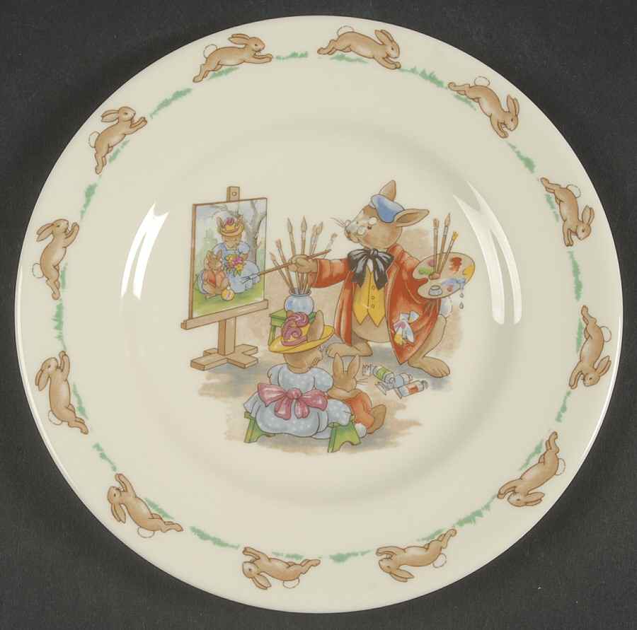 Bunnykins (Albion Shape) Bread & Butter Plate by Royal Doulton-1