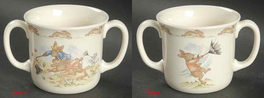 Bunnykins (Albion Shape) 2 Handled Hug a Mug Mug by Royal Doulton-1
