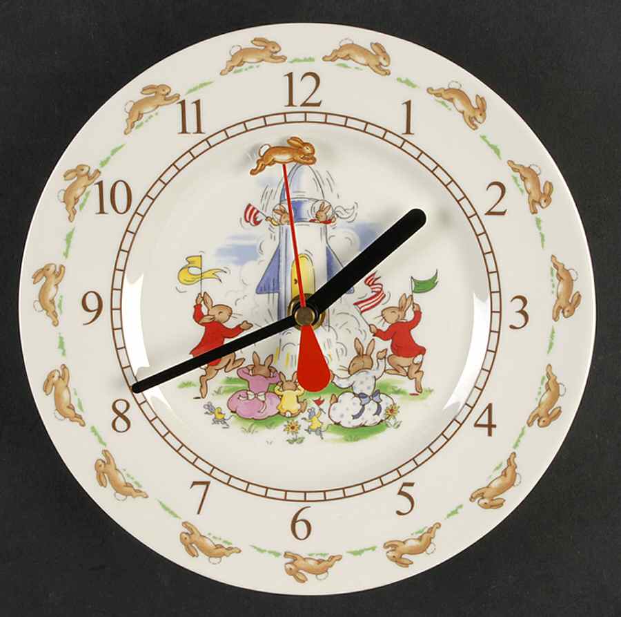 Bunnykins (Albion Shape) Melamine Battery Clock Plate by Royal Doulton-1