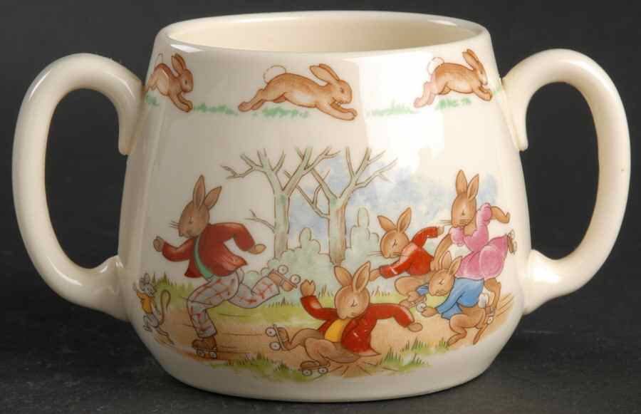 Bunnykins (Albion Shape) 2 Handle Don Mug by Royal Doulton-1