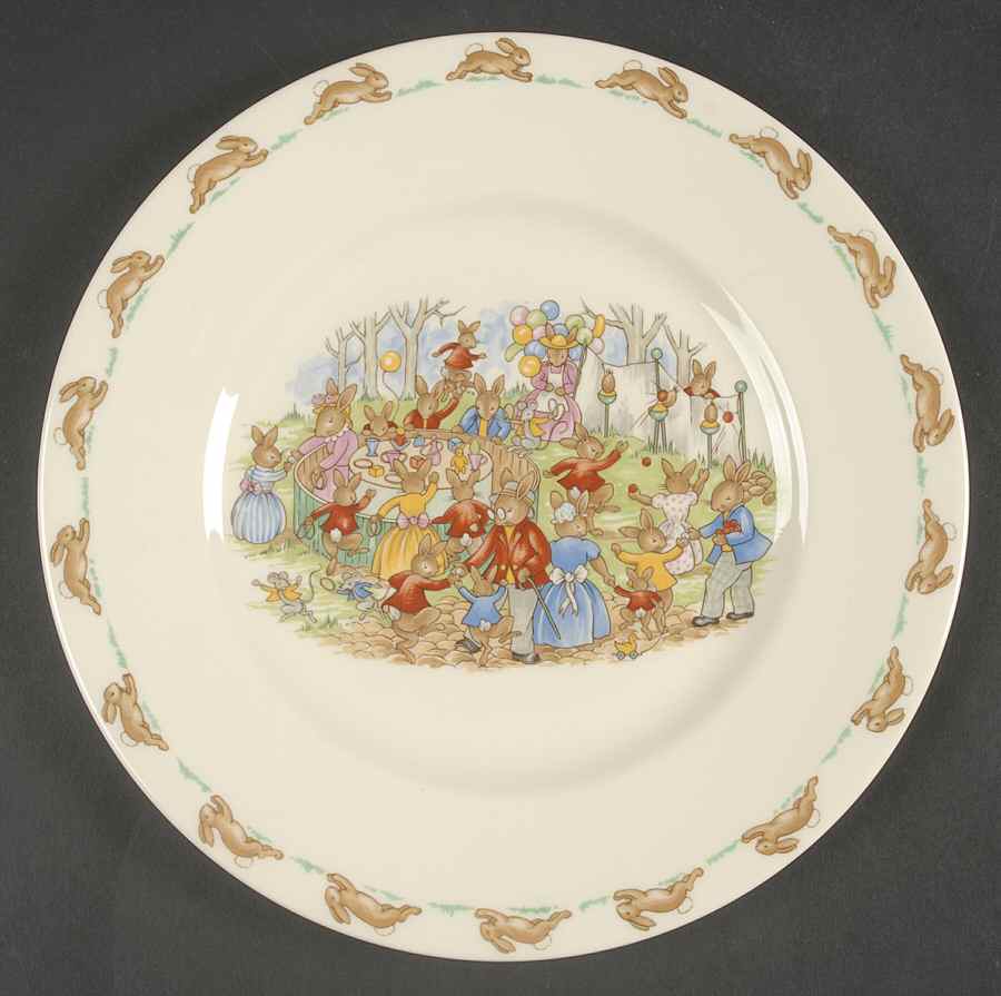 Bunnykins (Albion Shape) Luncheon Plate by Royal Doulton-1