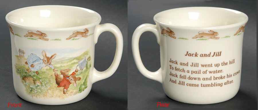 Bunnykins (Albion Shape) 1 Handle Hug a Mug Mug by Royal Doulton-1