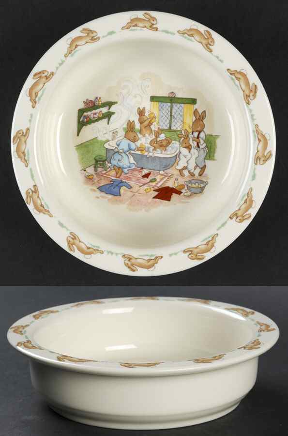 Bunnykins (Albion Shape) 6" Round Baby Plate by Royal Doulton-1