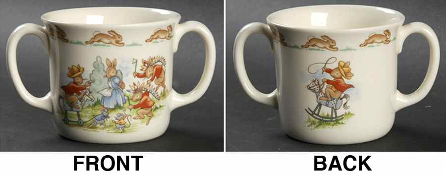 Bunnykins (Albion Shape) 2 Handled Hug a Mug Mug by Royal Doulton-1