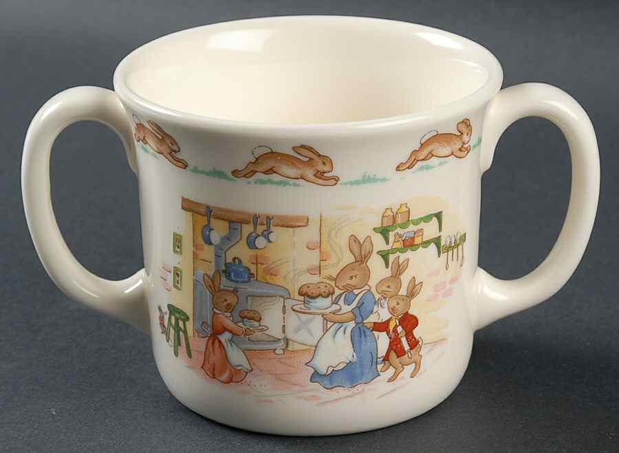 Bunnykins (Albion Shape) 2 Handled Hug a Mug Mug by Royal Doulton-1