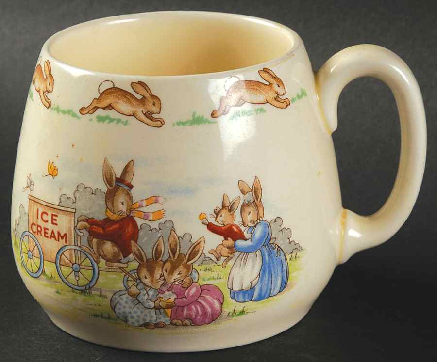 Bunnykins (Albion Shape) 1 Handle Don Mug by Royal Doulton-1