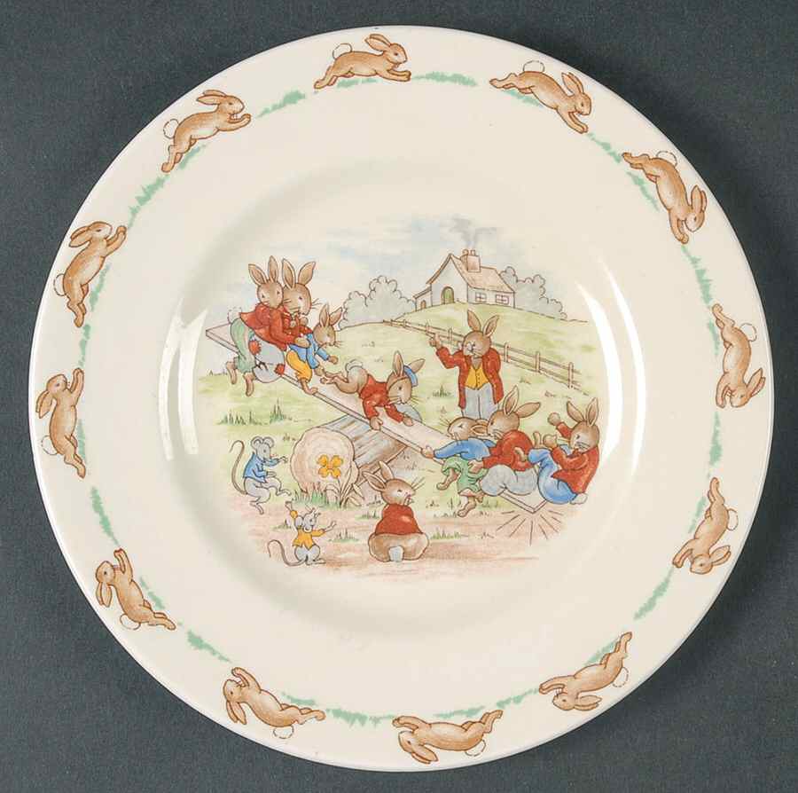 Bunnykins (Albion Shape) Bread & Butter Plate by Royal Doulton-1