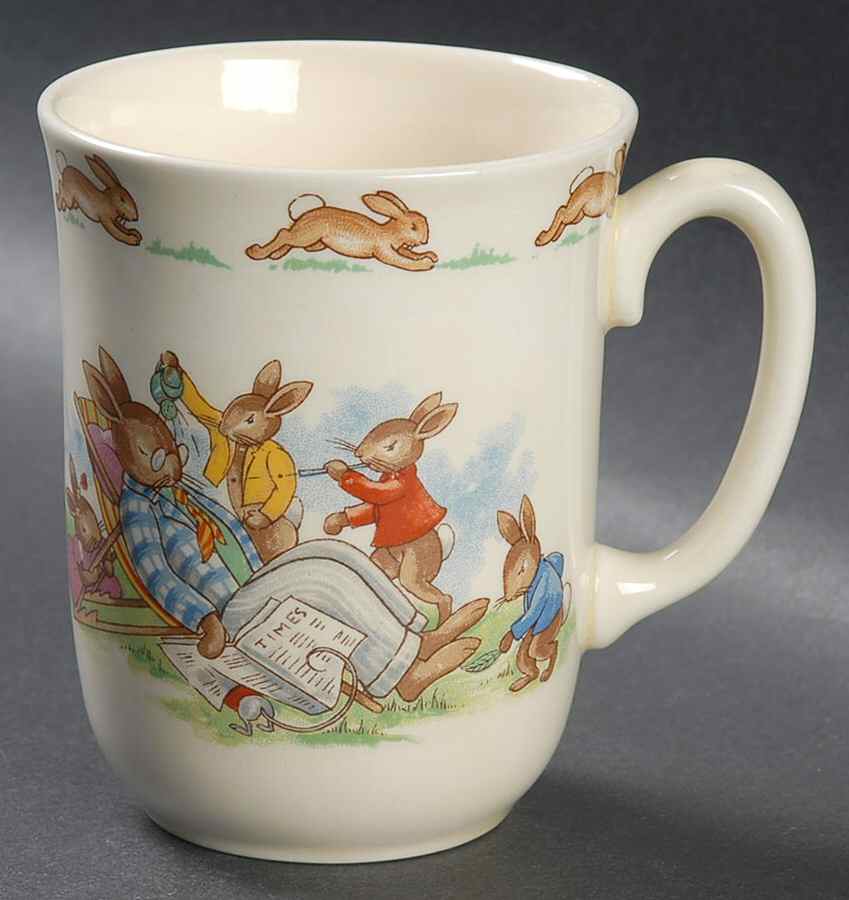 Bunnykins (Albion Shape) 1 Handle Don Beaker by Royal Doulton-1