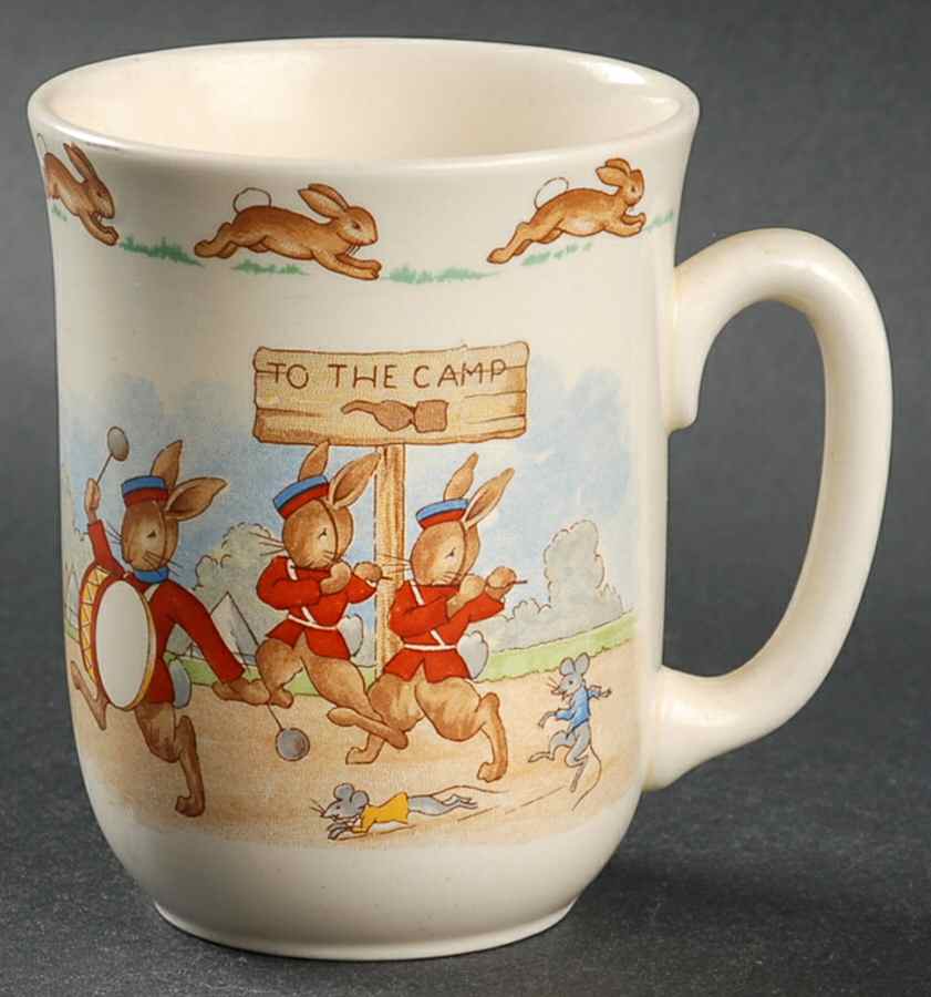 Bunnykins (Albion Shape) 1 Handle Don Beaker by Royal Doulton-1