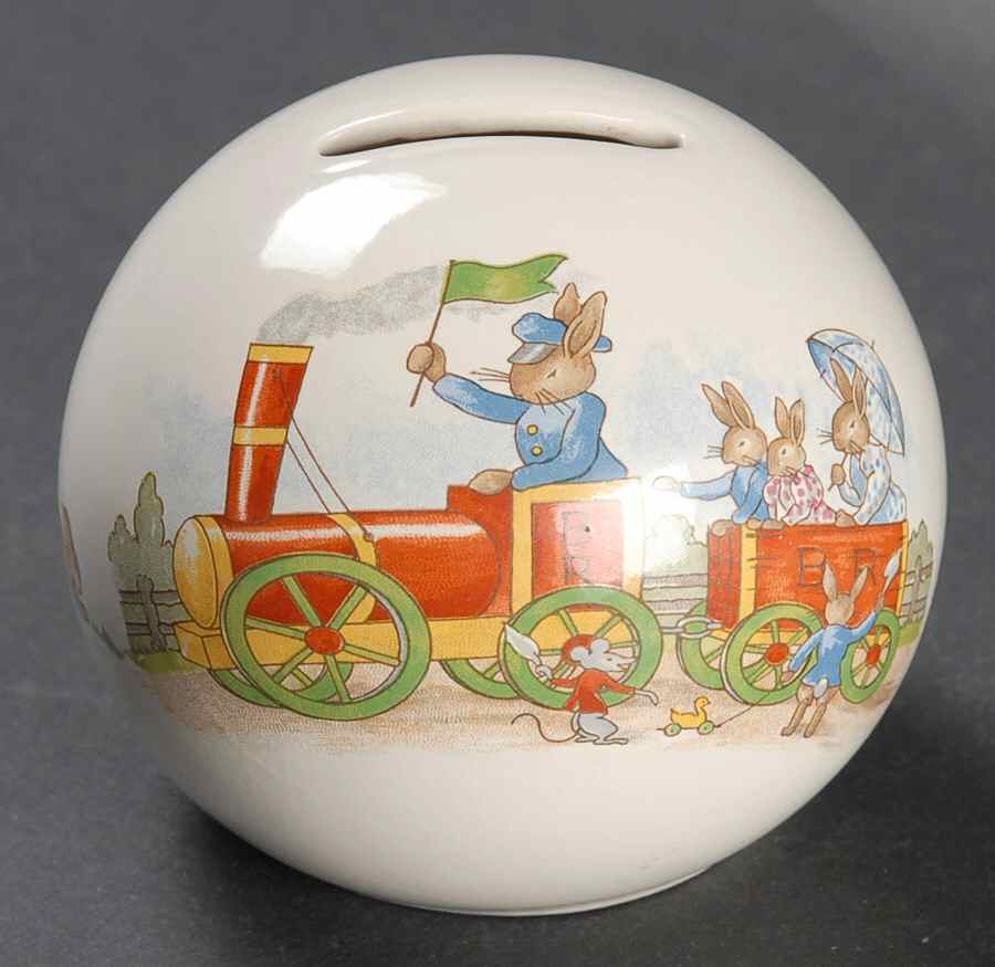 Bunnykins (Albion Shape) Bank by Royal Doulton-1