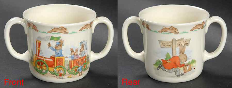 Bunnykins (Albion Shape) 2 Handled Hug a Mug Mug by Royal Doulton-1