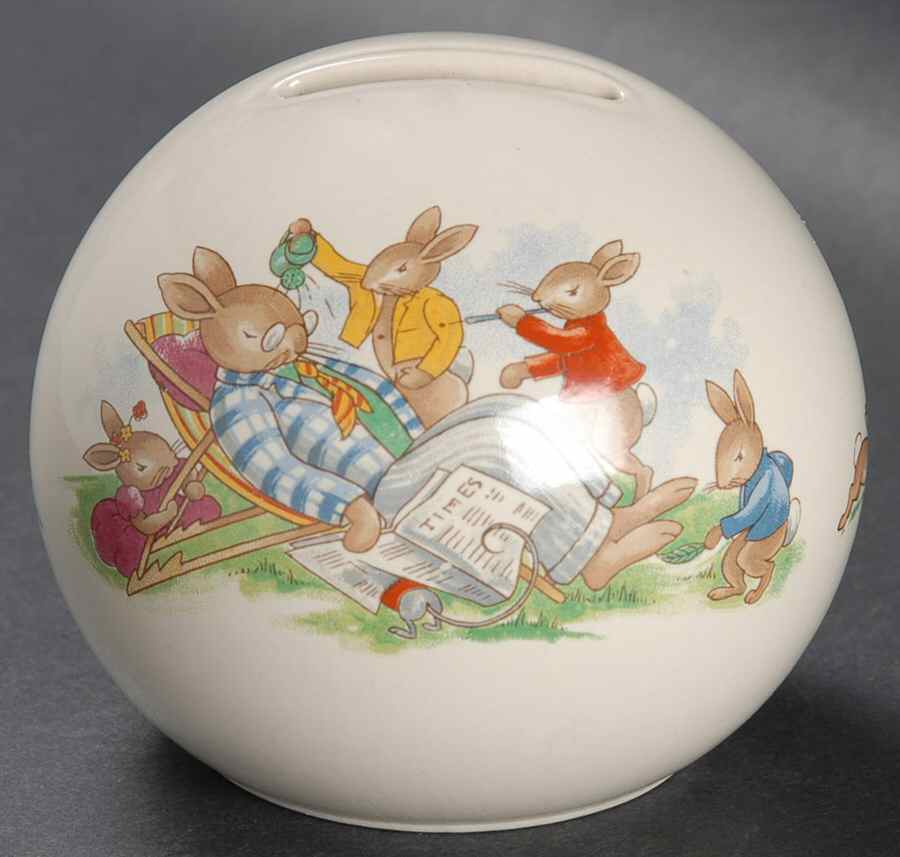 Bunnykins (Albion Shape) Bank by Royal Doulton-1