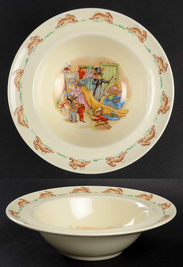 Bunnykins (Albion Shape) Rim Fruit/Dessert (Sauce) Bowl by Royal Doulton-1