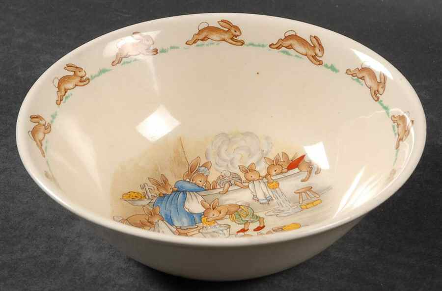 Bunnykins (Albion Shape) Coupe Cereal Bowl by Royal Doulton-1