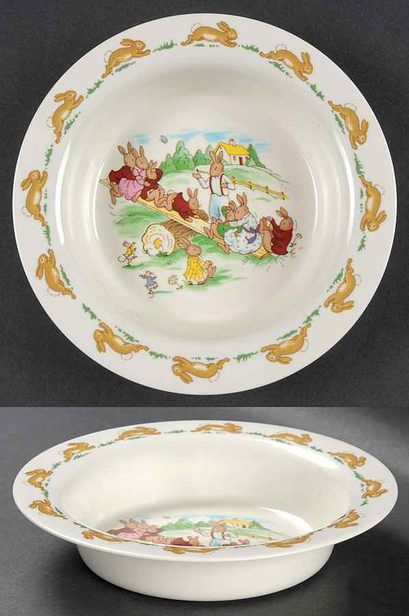 Bunnykins (Albion Shape) Melamine Baby Bowl by Royal Doulton-1