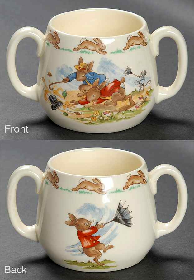 Bunnykins (Albion Shape) 2 Handle Don Mug by Royal Doulton-1