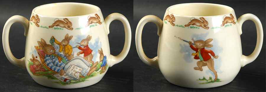 Bunnykins (Albion Shape) 2 Handle Don Mug by Royal Doulton-1