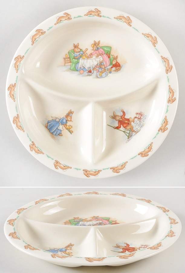 Bunnykins (Albion Shape) Child's Plate by Royal Doulton-1
