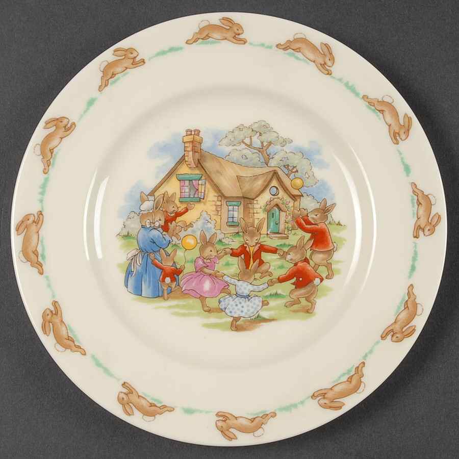 Bunnykins (Albion Shape) Bread & Butter Plate by Royal Doulton-1