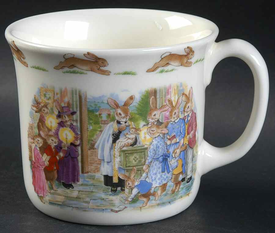 Bunnykins (Albion Shape) 1 Handle Hug a Mug Mug by Royal Doulton-1