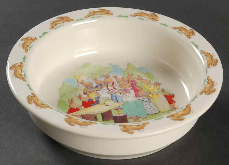 Bunnykins (Albion Shape) Melamine Baby Bowl by Royal Doulton-1