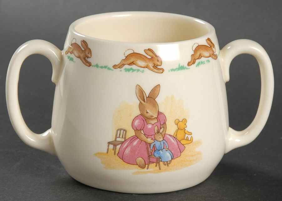 Bunnykins (Albion Shape) 2 Handle Don Mug by Royal Doulton-1