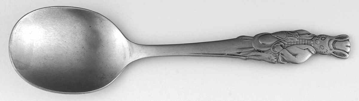 Bunnykins (Albion Shape) All Stainless Baby Spoon by Royal Doulton-1