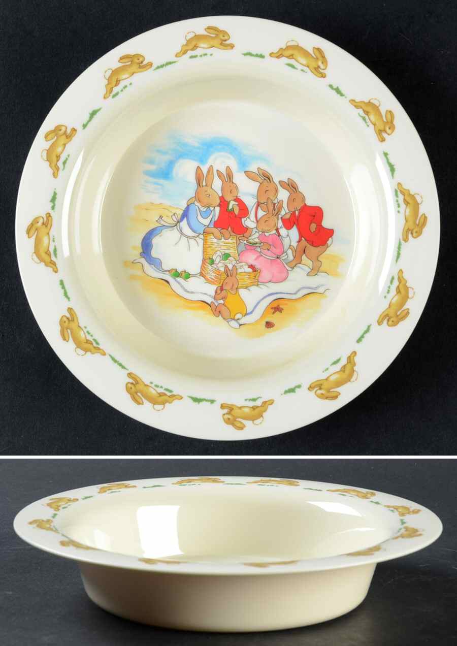 Bunnykins (Albion Shape) Melamine Baby Bowl by Royal Doulton-1