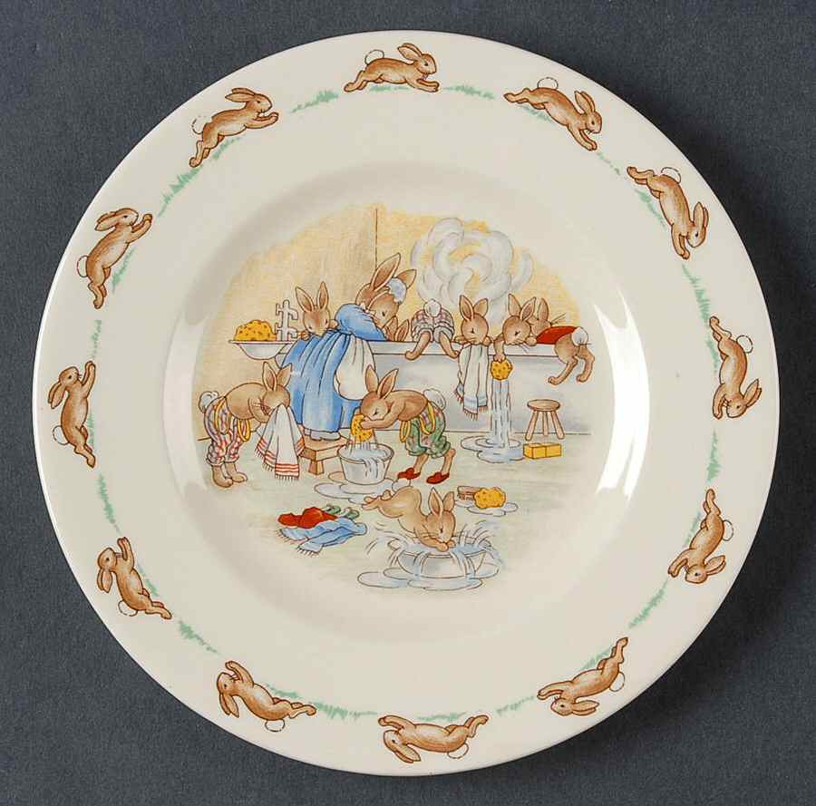 Bunnykins (Albion Shape) Bread & Butter Plate by Royal Doulton-1