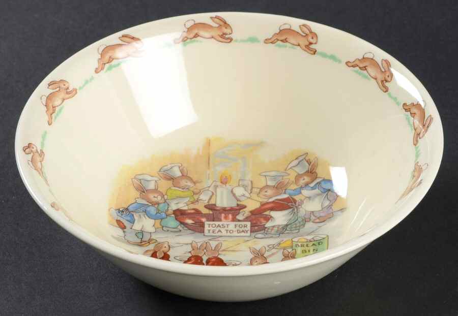 Bunnykins (Albion Shape) Coupe Cereal Bowl by Royal Doulton-1