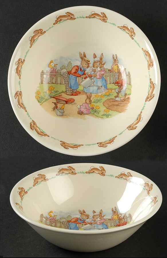 Bunnykins (Albion Shape) Coupe Cereal Bowl by Royal Doulton-1
