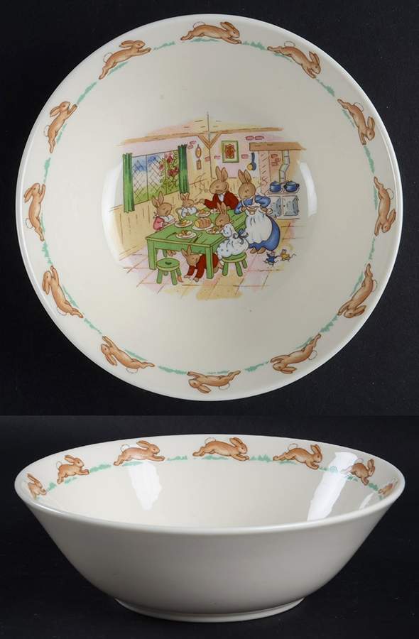 Bunnykins (Albion Shape) Coupe Cereal Bowl by Royal Doulton-1