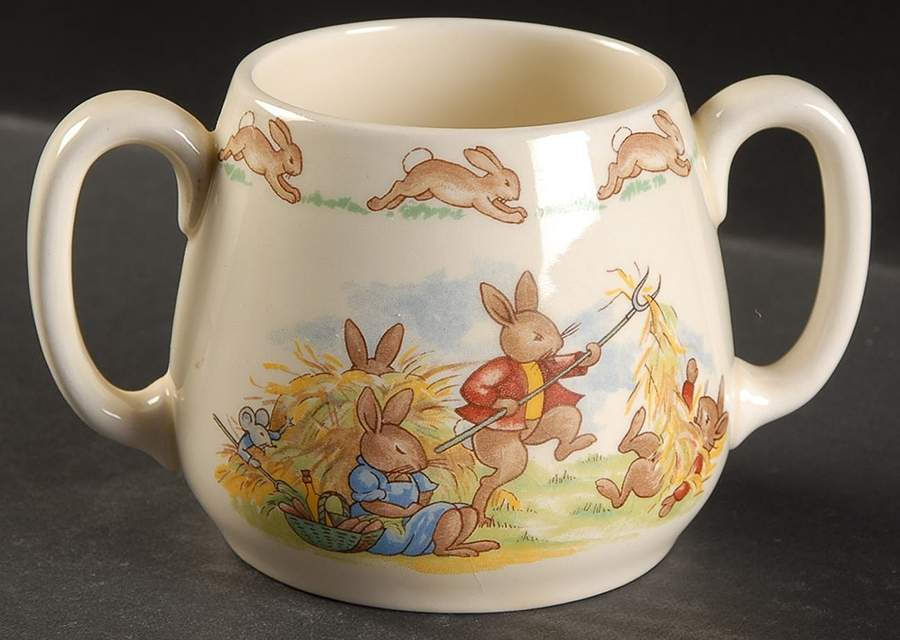 Bunnykins (Albion Shape) 2 Handle Don Mug by Royal Doulton-1