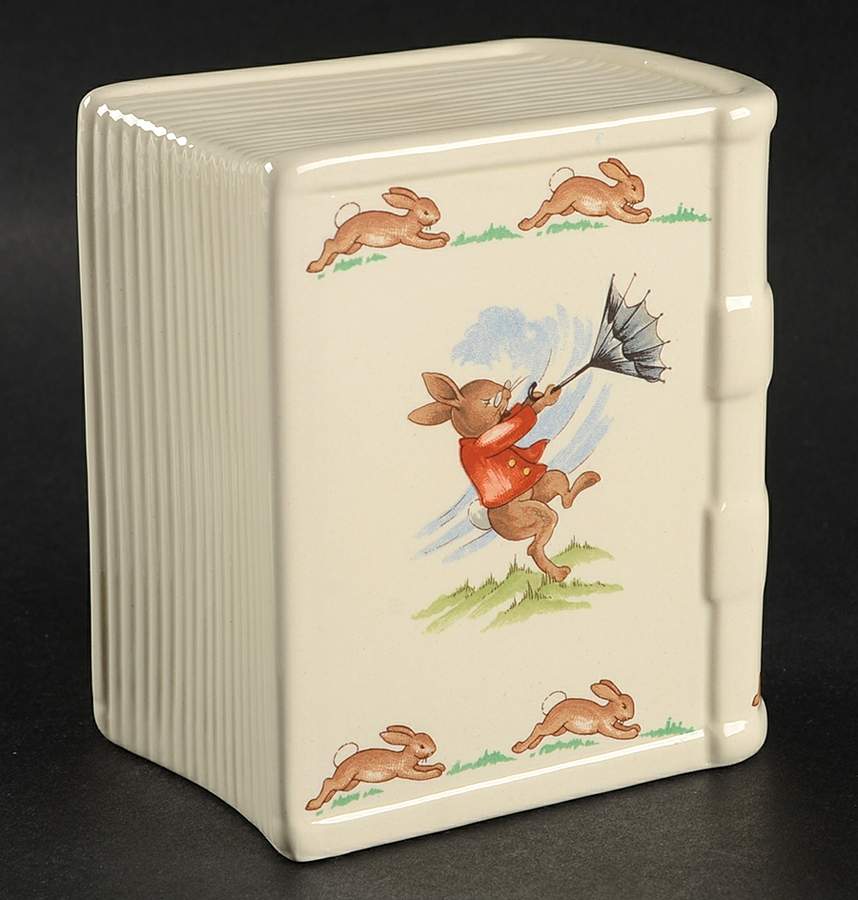 Bunnykins (Albion Shape) 1st Child Birth Commemorative Bank Book T.R.H Prince & Princess of Wales by Royal Doulton-1