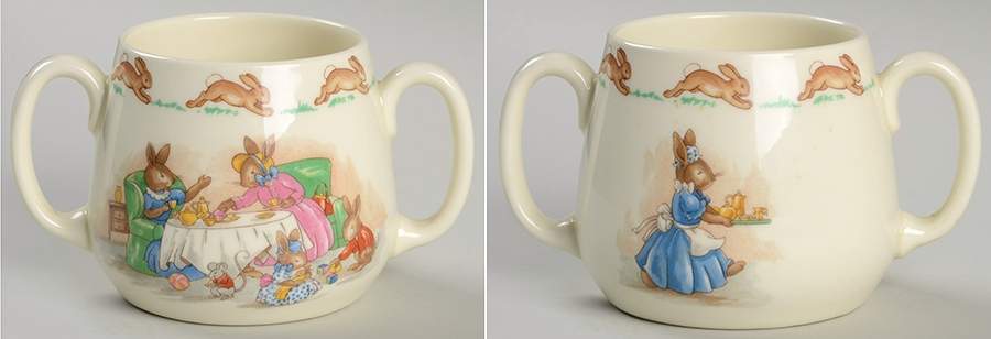 Bunnykins (Albion Shape) 2 Handle Don Mug by Royal Doulton-1