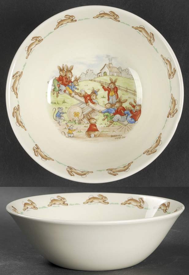 Bunnykins (Albion Shape) Coupe Cereal Bowl by Royal Doulton-1