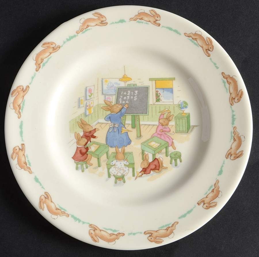 Bunnykins (Albion Shape) Bread & Butter Plate by Royal Doulton-1