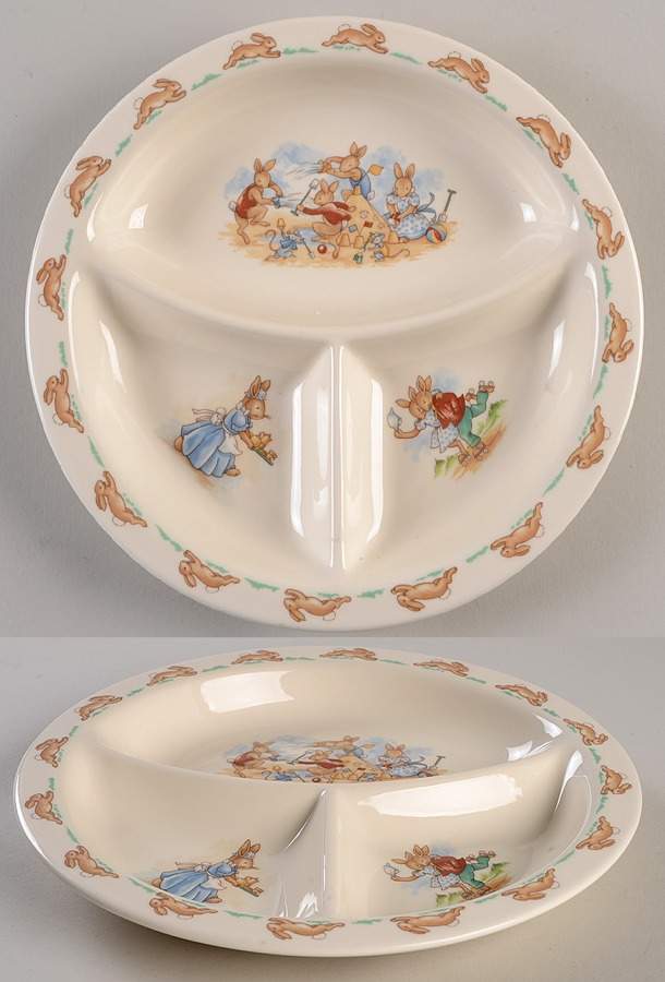 Bunnykins (Albion Shape) Child's Plate by Royal Doulton-1