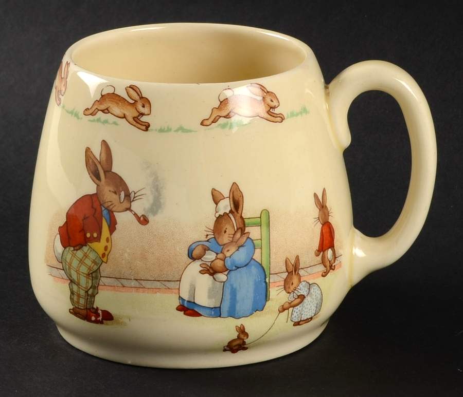 Bunnykins (Albion Shape) 1 Handle Don Mug by Royal Doulton-1