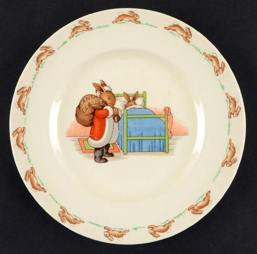 Bunnykins (Albion Shape) Dessert/Pie Plate by Royal Doulton-1