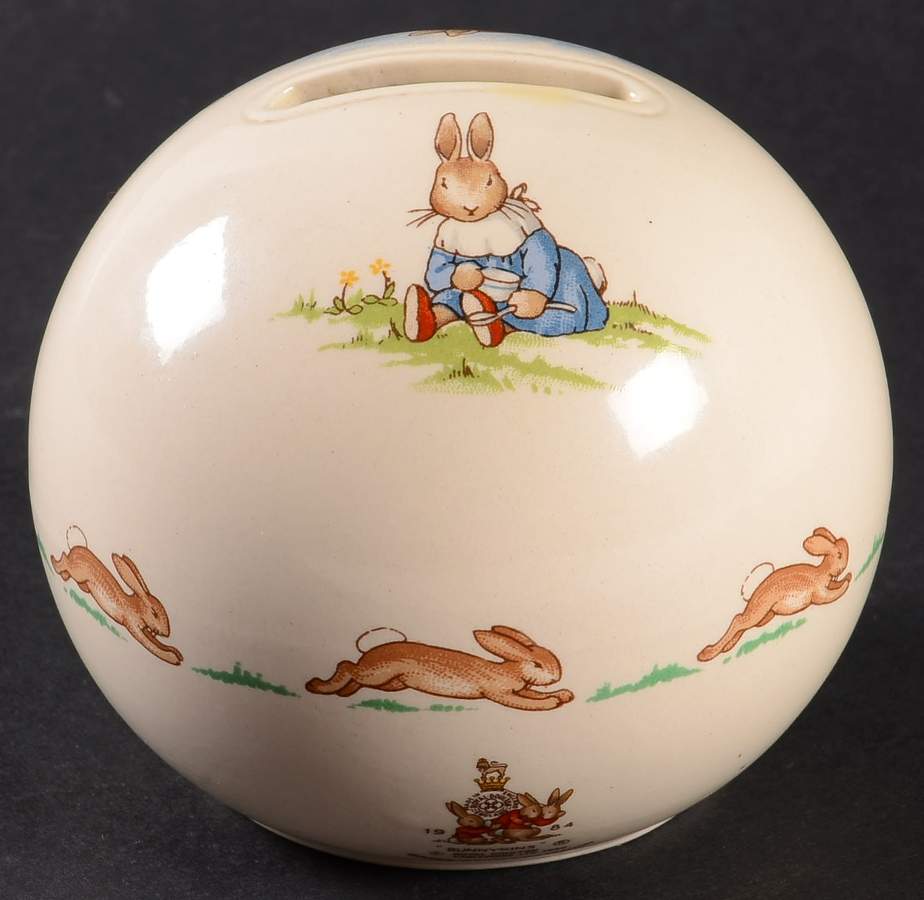 Bunnykins (Albion Shape) Bank by Royal Doulton-1