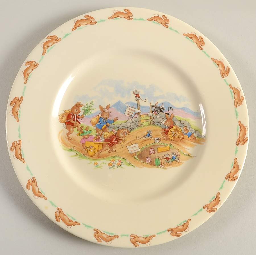 Bunnykins (Albion Shape) Luncheon Plate by Royal Doulton-1