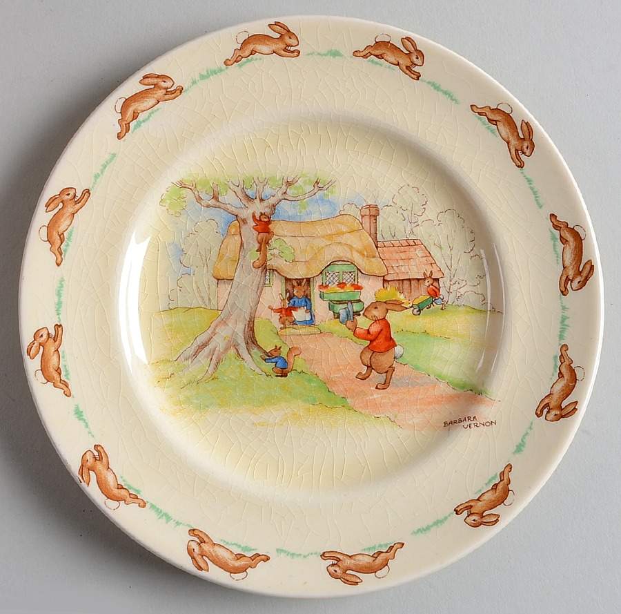 Bunnykins (Albion Shape) Bread & Butter Plate by Royal Doulton-1