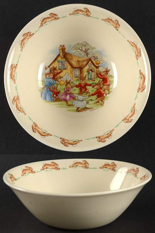 Bunnykins (Albion Shape) Coupe Cereal Bowl by Royal Doulton-1