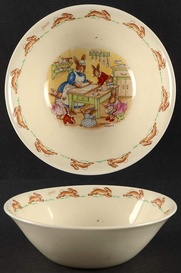Bunnykins (Albion Shape) Coupe Cereal Bowl by Royal Doulton-1