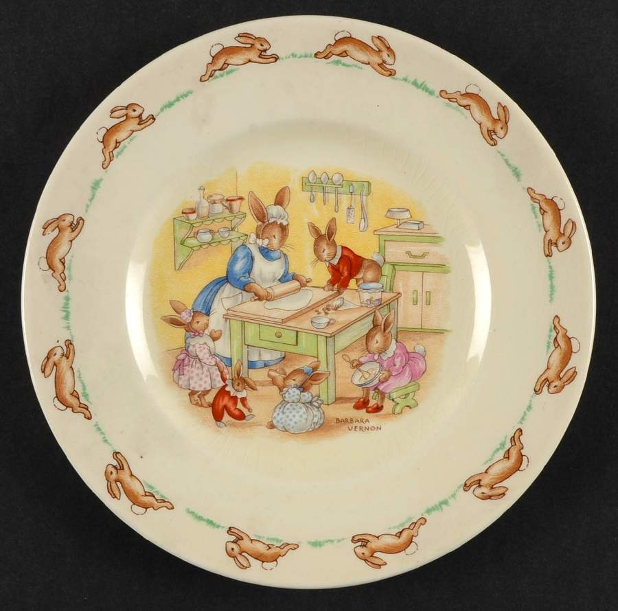 Bunnykins (Albion Shape) Bread & Butter Plate by Royal Doulton-1