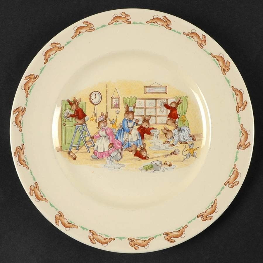 Bunnykins (Albion Shape) Salad Plate by Royal Doulton-1