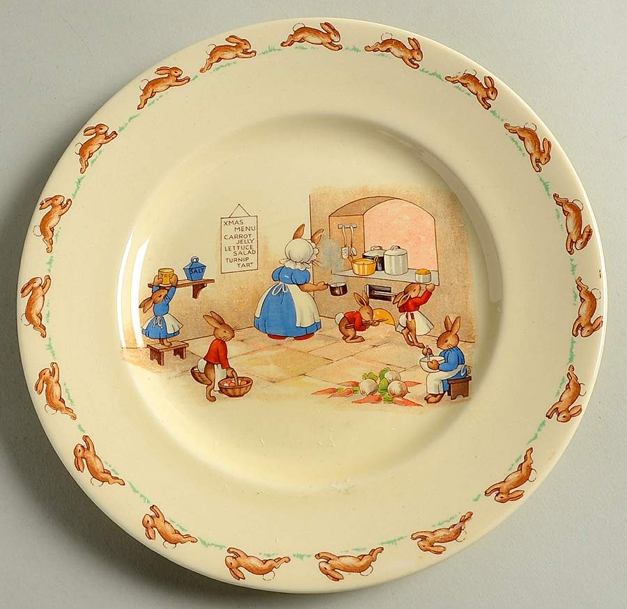 Bunnykins (Albion Shape) Salad Plate by Royal Doulton-1