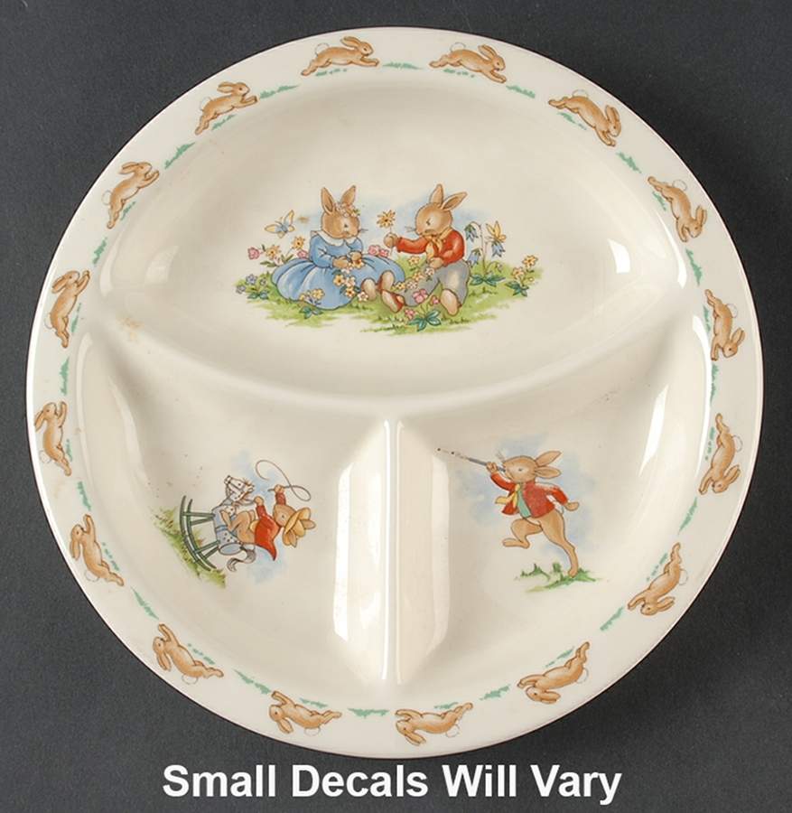 Bunnykins (Albion Shape) Child's Plate by Royal Doulton-1